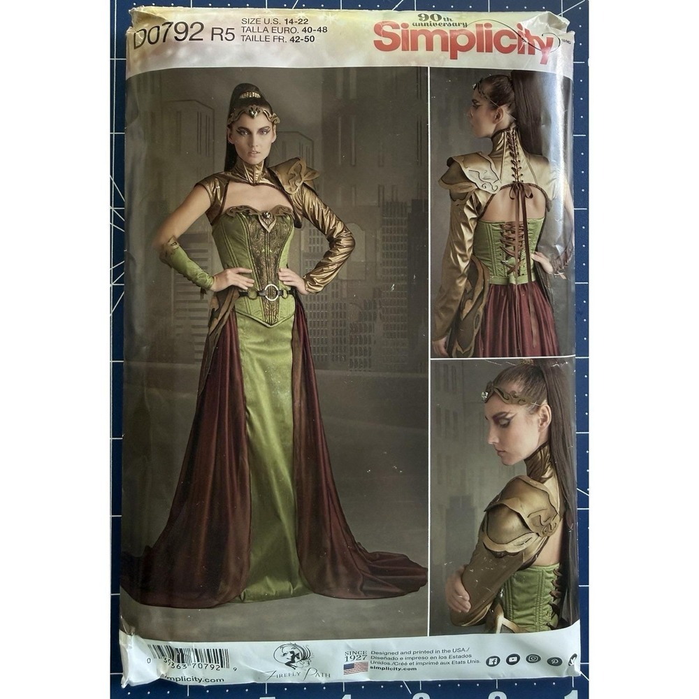 Simplicity Firefly Path Designs Costume‎ Fantasy Warrior Ranger Medieval Witcher